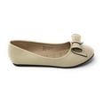 thumbnail image 4 of Victoria K Women's Faux Leather Roll Bow Ballerina Flats, 4 of 5
