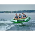 thumbnail image 7 of RAVE Sports Inflatable Wake Hawk Towable Boating Water Tube Raft, Green, 7 of 7