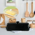thumbnail image 5 of Household Butter Dish with Covers Kitchen Accessory Large Capacity Sealing Dish Black, 5 of 8