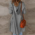 thumbnail image 3 of Ozmmyan Women's Fashion Jacket Cardigan Pocket Medium And Long Term Outwear Long Sleeve Coat, 3 of 6