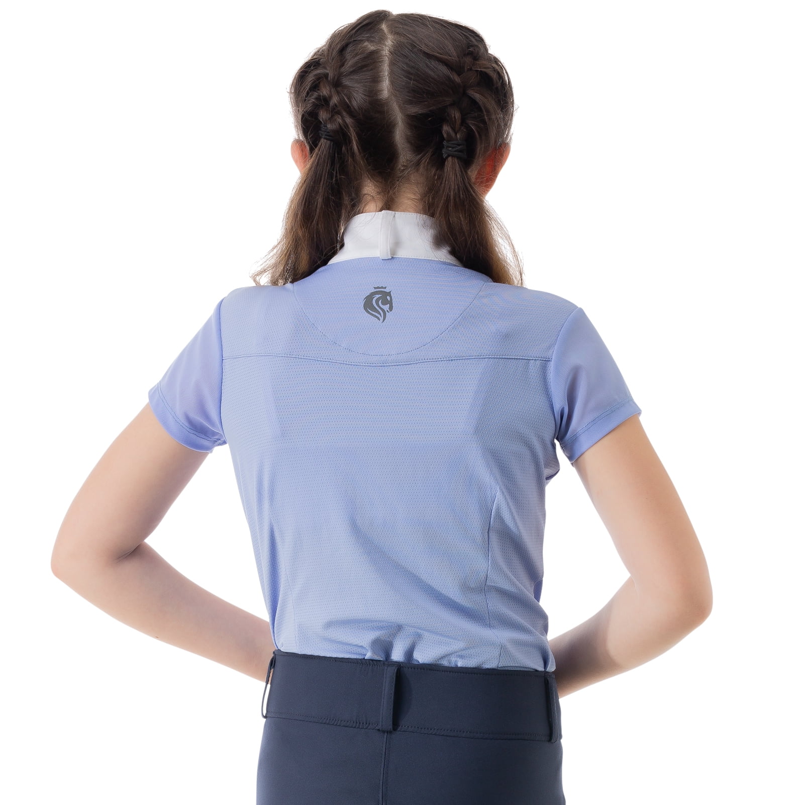 Equinavia Charlotte Kids Equestrian Short Sleeved Show Shirt with Cooling Mesh