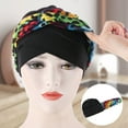 thumbnail image 5 of ievspot Womens Turban Hats Twisted Hair Wrap Stretch Soft Lightweight Flower Edge Turban Headwear for Cancer Patients, 5 of 8
