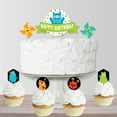 thumbnail image 5 of Big Dot of Happiness Monster Bash - Little Monster Birthday Party Cake Decorating Kit - Happy Birthday Cake Topper Set - 11 Pieces, 5 of 6
