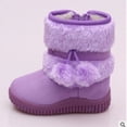 thumbnail image 1 of Botas de nieve para niños, zapatos de algodón para niños y niñas, fondo suave, antideslizantes, cálidas, con forro polar, botas de algodón grueso, 1 of 6