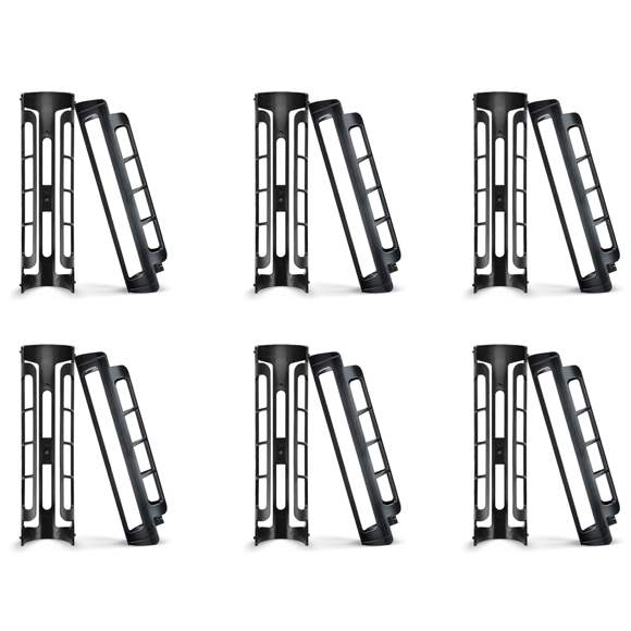 12pcs Coffee Pod Holder Side Mount for K Cup Pods Dispenser for Single- Coffee Makers Black