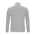 thumbnail image 4 of Miluxas Mens Turtleneck Slim Fit Sweater Long Sleeve Cable Knitted Twisted Pullover Soft Casual Winter Tops for Men Gray, 4 of 8