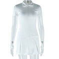 thumbnail image 3 of Sleek Elegance Polo Dress (S, White), 3 of 7