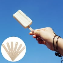 Greenadscape 50Pcs Small Popsicle Sticks for Crafts Beige Wood Sticks for Diy and Ice Cream Making