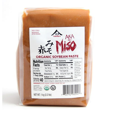 Organic Red Aka Miso Paste Aged 6 Months by Namikura Miso Co. (2.2 (Best Miso Paste Brand)