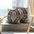 thumbnail image 6 of LALILO Throw Pillow Covers Antique Vintage Damask Damask Antique Cushion Cover 18" x 18", 2 Pack, 6 of 6