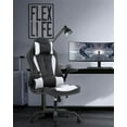 thumbnail image 2 of ‎FDW Office Chair Adjustable & Lumbar Support Swivel ，High Back PU Leather Gaming Chair, White, 2 of 7