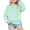Ice Green, variant on Arshiner Girls Crewneck Sweatshirt Long Sleeve Pullover Tops Drop Shoulder Sweatshirts Side Split Preppy Clothes For Girls 10-12 Navy Blue Crewneck Sweatshirt