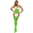 thumbnail image 5 of LowProfile Underwear Bodysuit for Women Mesh Hollow Fishnet BabyDoll Underwear Nightwear Overalls Green, 5 of 6