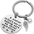 thumbnail image 2 of Sister Gift from Sister - A Sister is God's Way of Making Sure We Never Walk Alone Sister Keychain Sister Jewelry Christmas Birthday Gifts for Sisters, 2 of 6