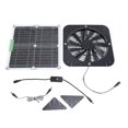 thumbnail image 1 of 100W Solar Exhaust Fan 13.5 Inch Solar Ventilation Fan with Solar Panel Powered for Greenhouse Dog House Chicken Coop RV, 1 of 5