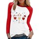 thumbnail image 1 of Gibobby Sudadera Navidad mujer informal de casa con estampado navideño para mujer(D,G), 1 of 3