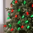 thumbnail image 4 of Lumières de Noël LED C9 / 25 Ampoules Rouges et Vertes / Guirlande Lumineuse de 16,8 Pi / Certifié UL / Intérieur et Extérieur, 4 of 6