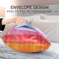 thumbnail image 5 of Coolnut Beautiful Rainbow Stripes Pillowcase for Hair and Skin Silk Pillowcase King Size 20 ×40In, Soft and Breathable Slippery Satin Pillowcase Covers for Sleep Decor Giftsation 556, 5 of 7
