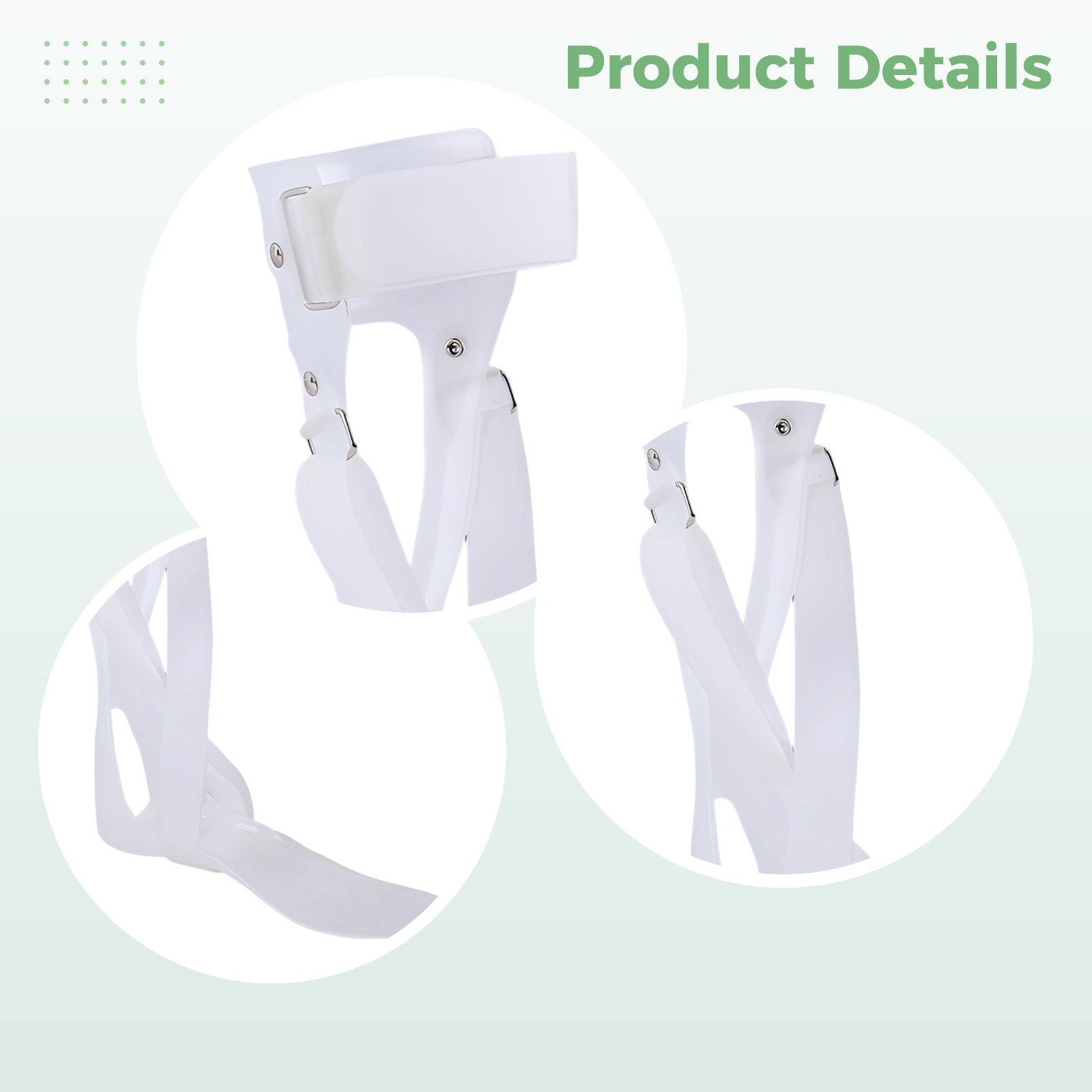 Foot Drop Brace AFO, Ankle Foot Orthosis, Half-Sole Drop Foot Support, Foot Splint for Drop Foot Correction, Ankle Joint Stabilization, Prevents Inversion/Eversion, Shoe Insert, Right Foot, L Size