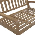 thumbnail image 6 of Christopher Knight Home Outdoor Acacia Wood Loveseat and Coffee Table Set with Cushions, Gray+Beige, 6 of 13