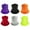 Multicolor-Bright, variant on 6 Pack Neck Gaiter Bandana Face Mask Cooling Gator Mask Face Cover Neck Scarf