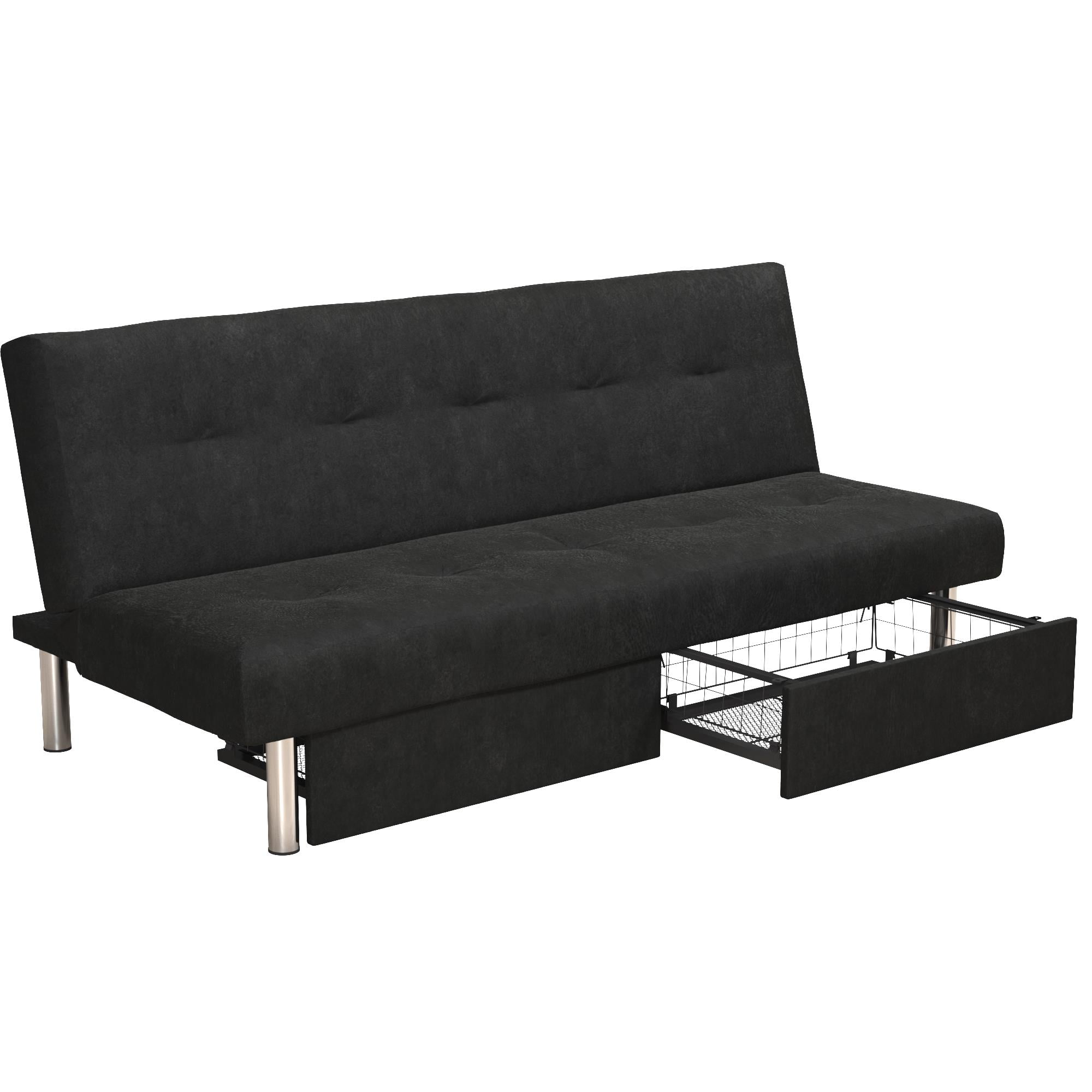Realrooms Stacey Futon Couch With Storage Drawers Small Realrooms Stacey Futon Couch With Storage Drawers Small