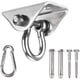 thumbnail image 1 of Bolsa de arena para silla de hamaca de yoga de madera, gancho de pared, gimnasio Gancho de techo giratorio de acero inoxidable 360 ° con gancho de mosquetón giratorio para silla colgante, 1 of 5