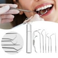 thumbnail image 2 of 1 Set Metal Toothpick High Durability Rust-proof Stainless Steel Metal Portable Toothpick Flosser with Storage Case Set for Home, 2 of 10