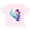 AD-Pink, variant on Cute Mermaid, Little Mermaid, Purple Hair, Dolphin Girls Toddler T-Shirt