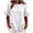 *White, variant on VBVC Women's Cotton Blend Ruffle Trim Blouse, Ladies' Lightweight Short Sleeve Top, Casual Crew Neck Shirt For Women,Black,S-2XL