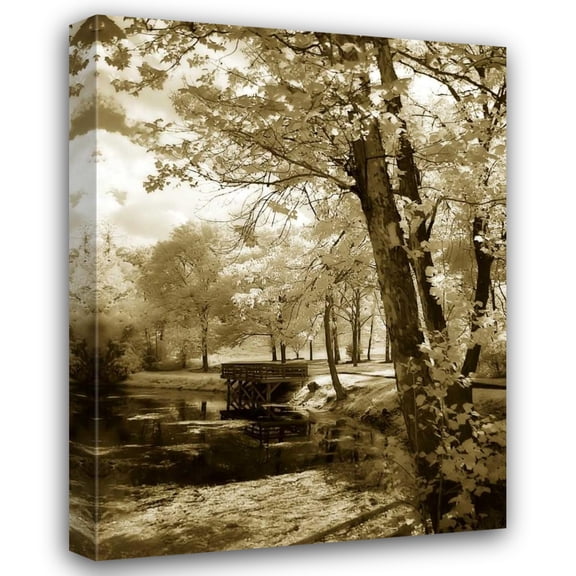 Alan Hausenflock 19x24 Gallery Wrapped Canvas Wall Art Titled - Mint Springs Lake I
