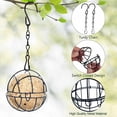 thumbnail image 3 of Visland Birdcage Feeder Hollow Out Design Buckle Closing Durable Metal Non-deformation Outdoor Hanging Fun Bird Feeder, 3 of 7