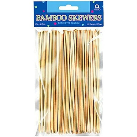 Bamboo  8" Skewers (100 Count) - Party Supplies