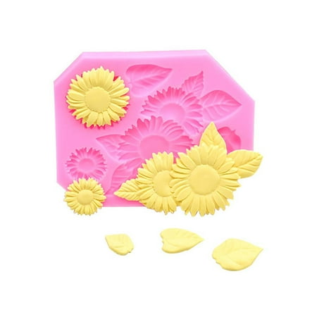 

Feiboyy Decoration Silicone Mould Icing Fondant Sunflower Wedding Cake Cake Mould