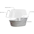 thumbnail image 2 of Jumbo Hooded Cat Litter Box, Extra Large Gray, 2 of 3