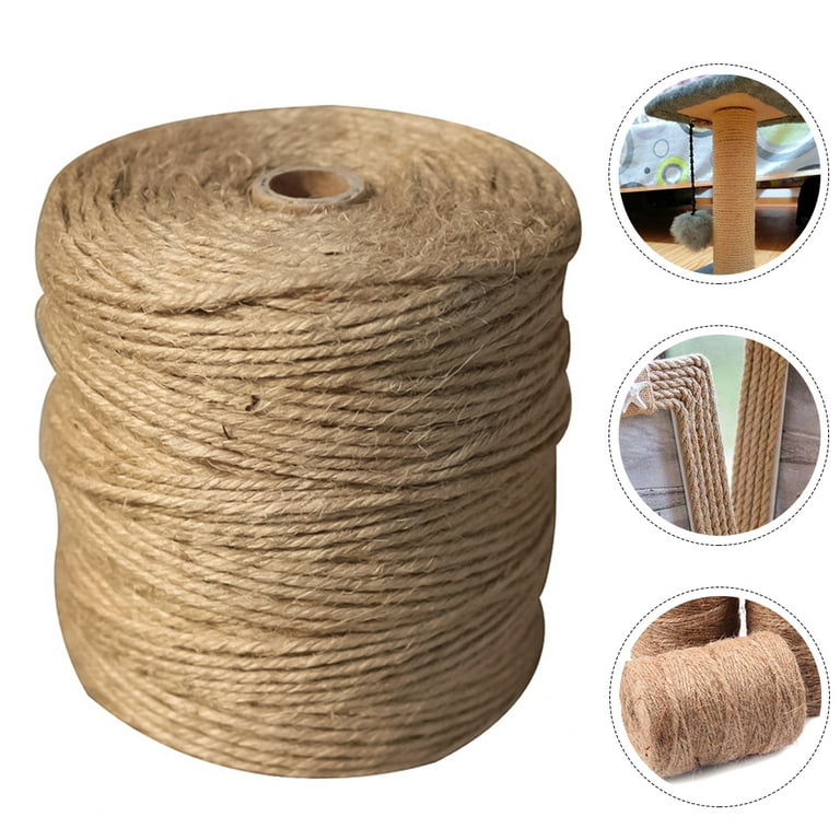  Jute Twine - 1 Ply Brown Roll 285' Jute Twine for Crafts - Soft  Yet Strong Natural Jute String, Burlap String Packaging, Wrapping, Packing  Materials, Decorative Rope Cord for Hanging Craft