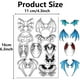 thumbnail image 2 of Sellos transparentes de silicona reutilizables con diseño de alas de diablo vintage, 2 of 9