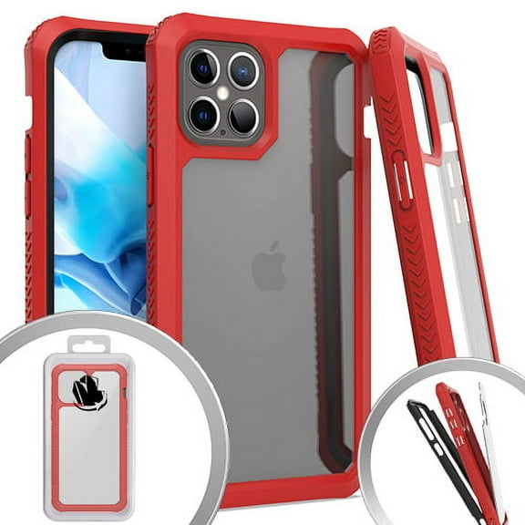 For 3 In 1 For Iphone 12 12 Pro 6.1 Prozkin 3 Red