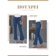 thumbnail image 3 of HOTAPEI Flare Jeans for Women Bell Bottom Jeans 2023 New Mid Rise Wide Leg Denim Trousers, 3 of 5