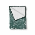 thumbnail image 2 of School Soft Flannel Fleece Blanket, Physics Science Education Theme Mathematical Formula Equation on School Board, Cozy Plush for Indoor and Outdoor Use, 50" x 60", Army Green White, by Ambesonne, 2 of 6