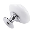 thumbnail image 5 of 4 x Ceramic Door/Wardrobe/Cabinet/Cupboard Knob Handle Drawer White, 5 of 8