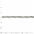 thumbnail image 4 of Sterling Silver 4mm Pave Curb Chain (20 X 4) Made In Italy qcf100-20, 4 of 5