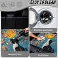 thumbnail image 5 of FOR U DESIGNS Cat Cherry Blossom Moon Print Car Trunk Mat for SUV Sedan Truck Anti-Slip All Weather Cargo Mat Rear Trunk Liner Decoration for Holiday Vacation Camping Picnic, 5 of 7