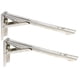 thumbnail image 5 of Soporte de estante de pared Soportes De Estante Plegables Resistentes De 2 Piezas - Soporte De Estante Plegable De Estante Triangular de material acero Inoxidable Resistente (plata) - Fanmusic Soporte de estante de pared, 5 of 7