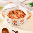 thumbnail image 3 of 2L/3L/4L Retro Chinese Casserole High Temperature Resistant Ceramic Soup Pot Thickened Deepened Large Capacity Cooking Pot, 3 of 7