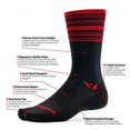 thumbnail image 2 of Swiftwick- ASPIRE SEVEN Cycling Socks for Men & Women | Firm Compression Fit, Lightweight, Tall Crew | Black, Medium, 2 of 2