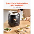 thumbnail image 6 of VEVOR Electric Soup Warmer, 10QT Commercial Soup Kettle with 304 Stainless Steel Detachable Insert Pot, 95~176°F Adjustable Temperature, Soup Station for Restaurant and Big Family, Black, 6 of 9