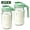 Green, variant on WLGJL 32oz Glass Pitcher with Lid & V-shaped Pour Spout - 1 Quart Breastmilk Pitcher Double Leak Proof, Creamer Container for Sun Tea, Juice, Cold Brew Coffee, Breastmilk Storage Container(2pack)