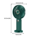 thumbnail image 4 of Descuentos Grandes, Ventilador de mano recargable, silencioso, de viento fuerte, mini ventilador USB pequeño Akmoler, 4 of 8