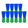 thumbnail image 5 of 10 Pieces Flip Cups Aid Speed Agility Training Sensory Integration Body Coordination Shuttle Run Exercise for Rugby Outdoor with Storage Green, 5 of 8
